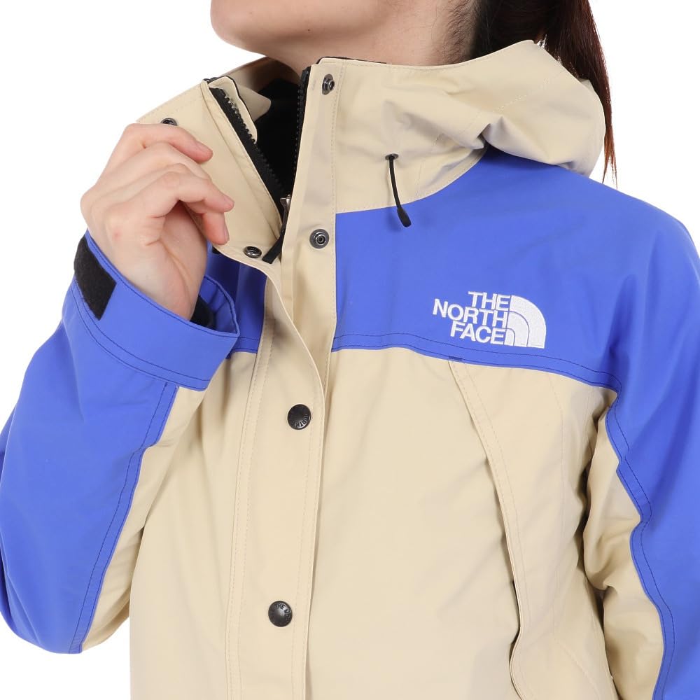 The North Face Mountain Light Waterproof and Size XL Women's Jacket, GORE-TEX, Breathable, Gravel/Solar Blue,