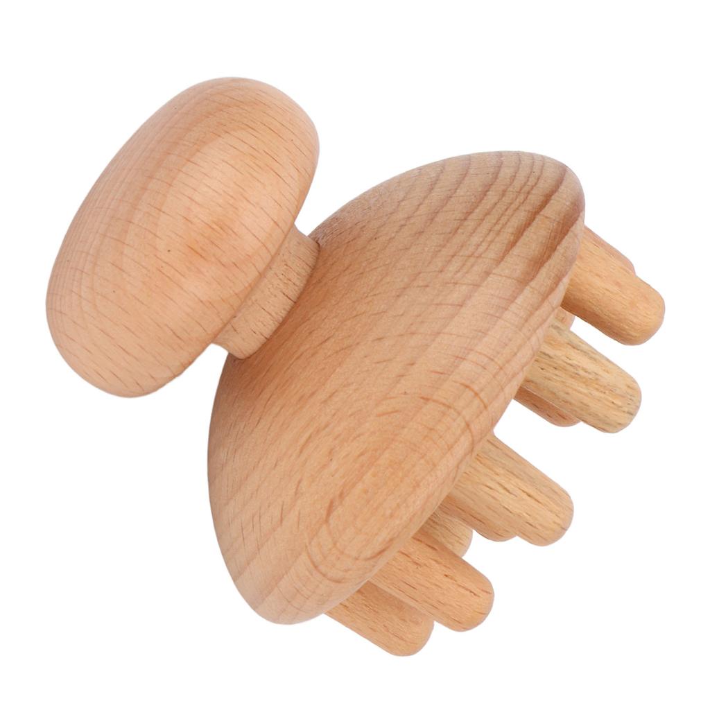 Wood Head Massager Octopus Shape Remove Discomfort Reduce Stress Head Massage Tool for Headache