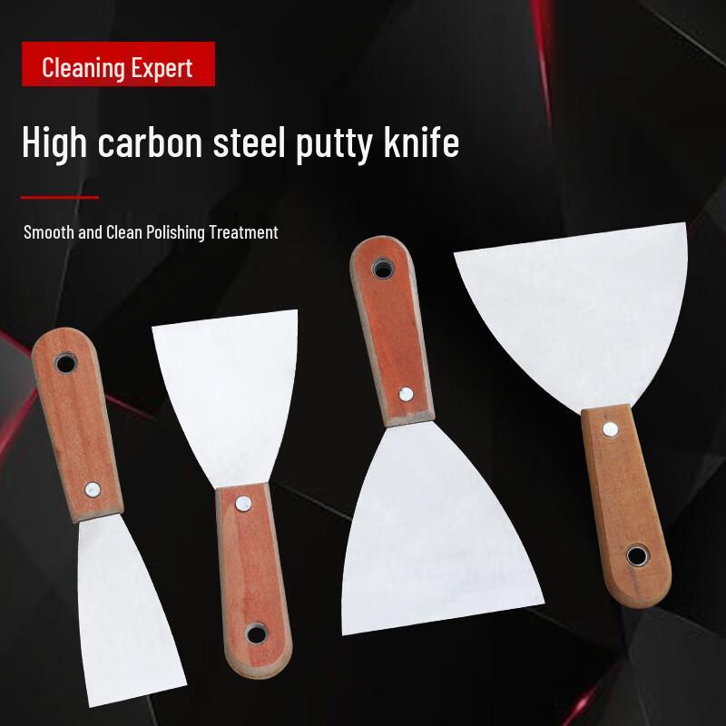 Yinghui Wooden Handle Double Clip Putty Knife Set