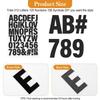 5 Sheets Iron On Letters and Numbers Heat Transfer Letters A-Z PU Alphabets Sticker for Clothing T-Shirt Printing DIY Craft