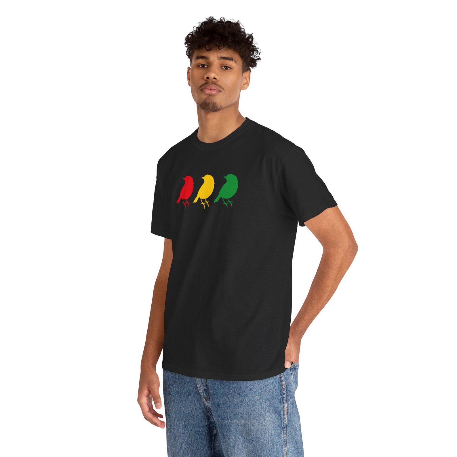 Three Little Birds T-Shirt, Nature Harmony Unisex Tee 3XL