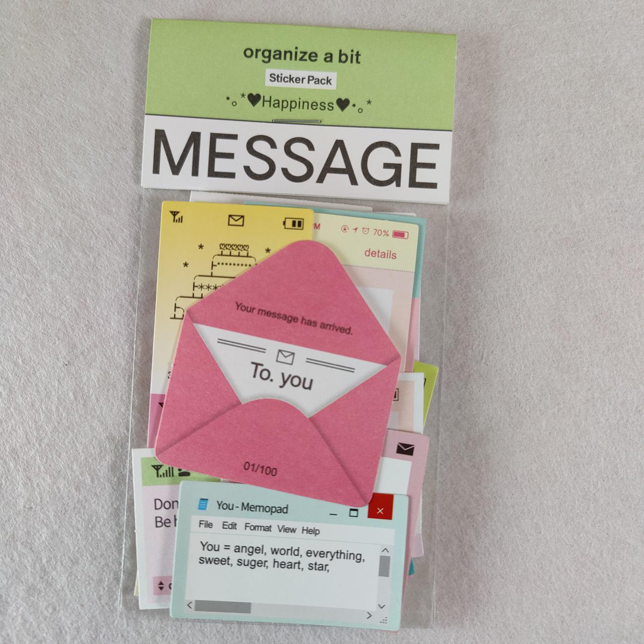 Korean Style In-Stock Flat Polaroid Sticker Pack for Journals