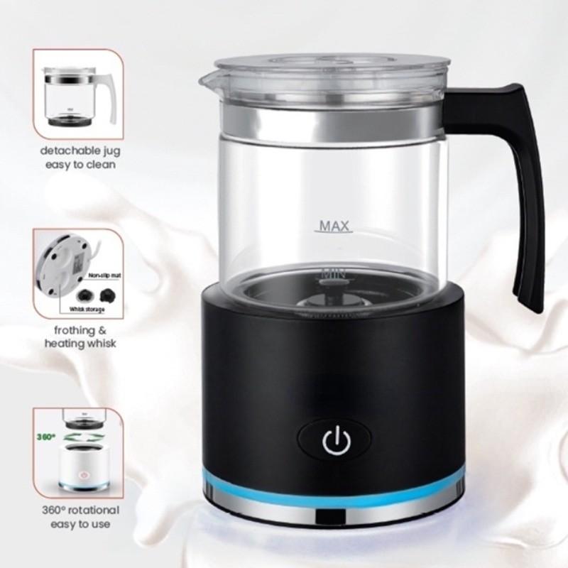 Tragbarer Elektrischer Milchaufschäumer mit Großer Kapazität, Haushaltliche Automatische Milchschäumer Maschine, Multifunktionaler Milchwärmer