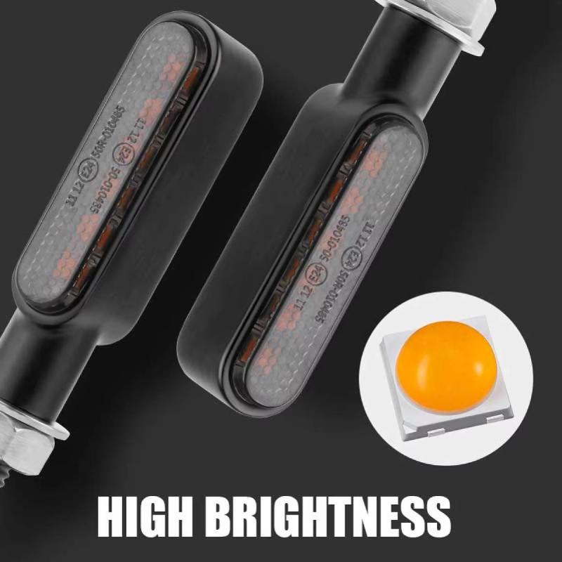 8mm Mini LED Motorcycle Turn Signal Light Lamp Indicators Blinker Clignotant Moto LED for Honda Yamaha Kawasaki Cafe Racer 12V