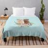 Labradoodle Doodle Dog Flannel Throw Blanket Cute Kawaii Dog Lightweight Super Soft for Sofa Couch Bed Festival Birthday Gift