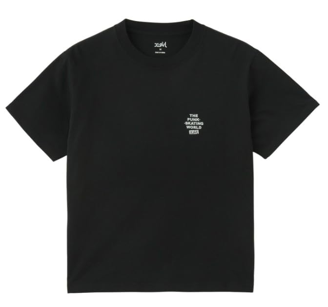 STAR SPRAY LOGO TEE 105252011007 BLACK M X-girl S/S