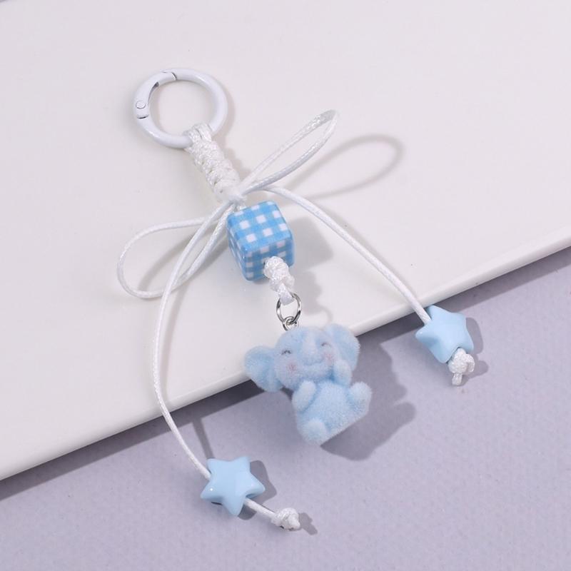 Braided Rope Keychain Elephant Bag Pendant Charm Fashion Backpack Accessories for Handbag,Purse Decorations Gifts