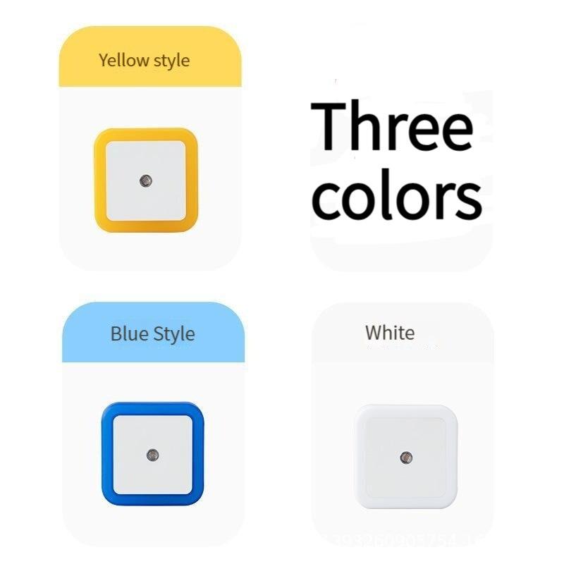 Wireless LED Night Light Compact EU Plug-type Lighting Control Sensor Suitable Children's Rooms Bedrooms Corridors Passageways