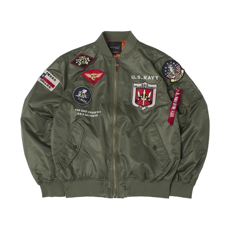 Autumn Top Gunvarsity Air Force Pilot Baseball Flight Letterman College Army Tactical Jacket