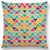 Kolorowe Kwiaty Liście Kropki Poszewka na Poduszkę na Sofę Gwiazdy Fale Wzór Geometryczny Pastelowe Trójkąty Diament Tęcza Poszewka na Poduszkę