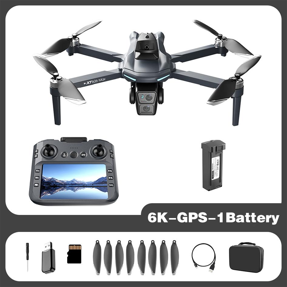 2026 Drone True GPS 8K Camera XT606 MAX Remote Control WIFI RC Quadcopter Obstacle Avoidance 8K HD Dual Camera Brushless 5G FPV Dron Toy