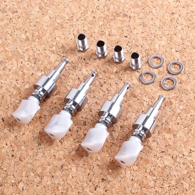 Pearled Banjo Pegs Tuning 4 Head Tuner Tone Keys Musical Instrument Parts Set