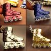 Bag Holder Car Key Ring Skate Keyring Skating Pendant Key Chain Single Row Skating Skate Key Chain