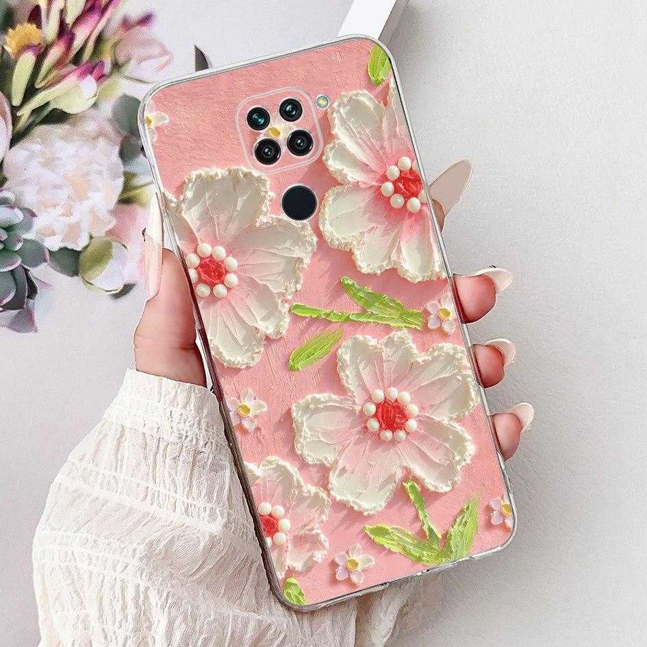 For Xiaomi Redmi Note 9 Case Redmi Note9 Cover M2003J15SC M2003J15SG Fashion Butterfly Phone Case Shockproof TPU Soft Back Cover