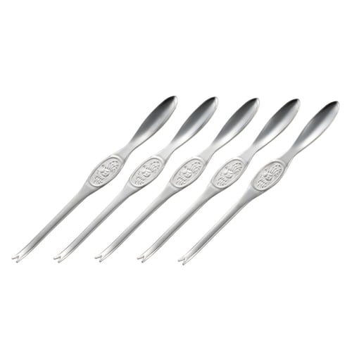 Yoshikawa Crab Forks, Set of 5, Stainless Steel, 15.2cm, Made in Japan, Product Number: 3072019