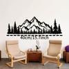1pc Large Forest Metal Wall Art Nature Mountain Decor Modern Home Interior Natural Landscape Scene Housewarming Gift