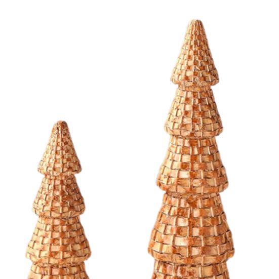 Rattan Harts Julgranskotte Natur Rattan Stil Bordsjulgransfigurer för Vinterhelg Entrébord Spiselhylla Mittpunkt