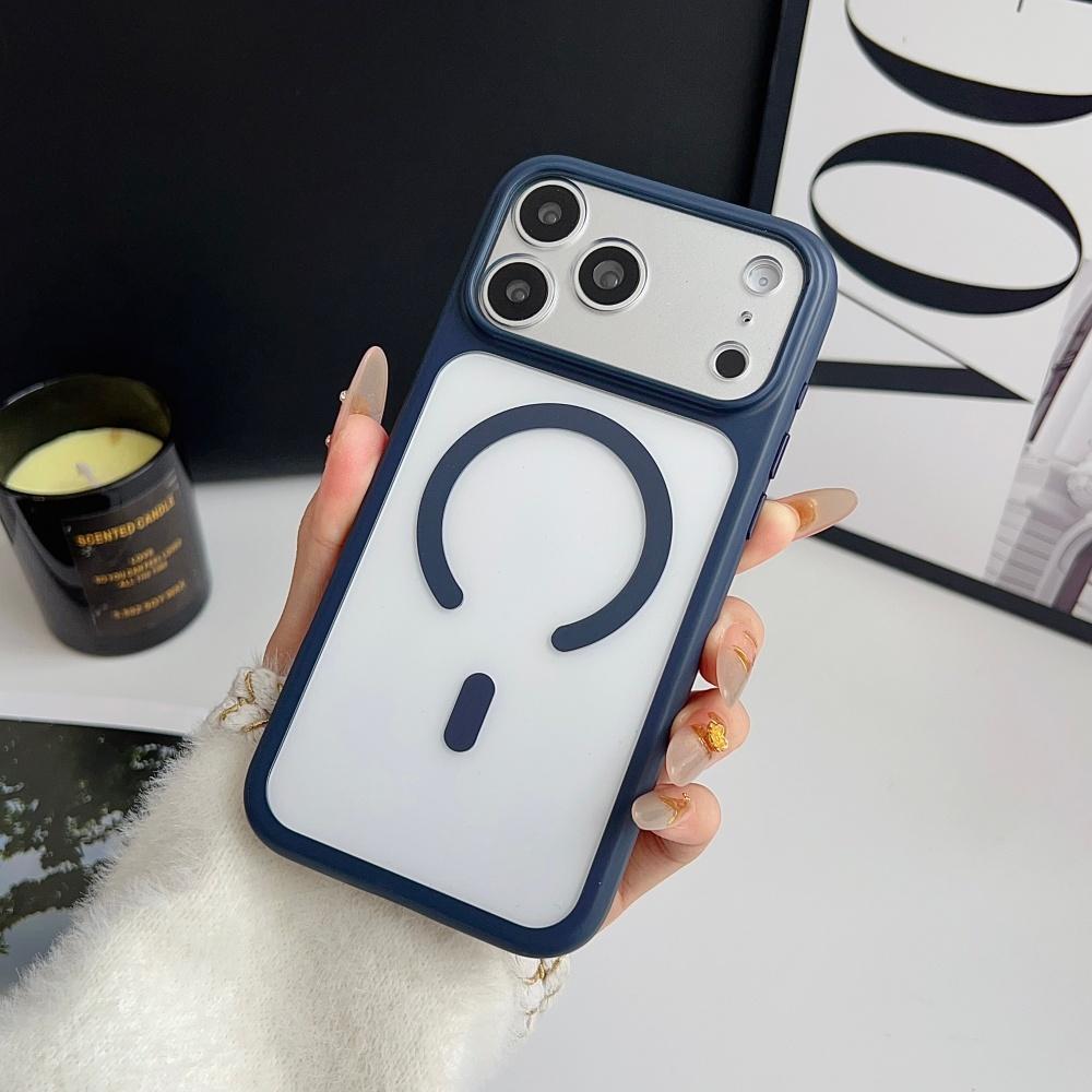 

for iPhone 17Pro for Magsafe Magnetic Transparent Case for iPhone 17 16 Pro Max Air 15 14 13 Clear Wireless Charging Armor Cover iPhone 13