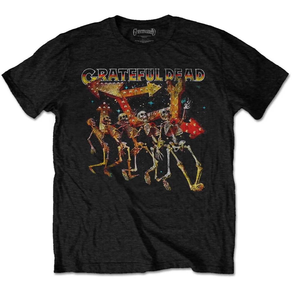 Grateful Dead - Truckin  Skellies Vintage - Black T-shirt XXL