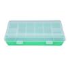 2PCS Waterproof Tackle Box Fishing Tackle Box Organizer Fishing Lure Bait Box Green