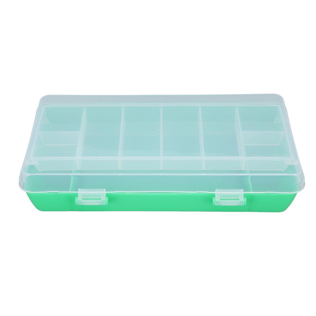 2PCS Waterproof Tackle Box Fishing Tackle Box Organizer Fishing Lure Bait Box Green