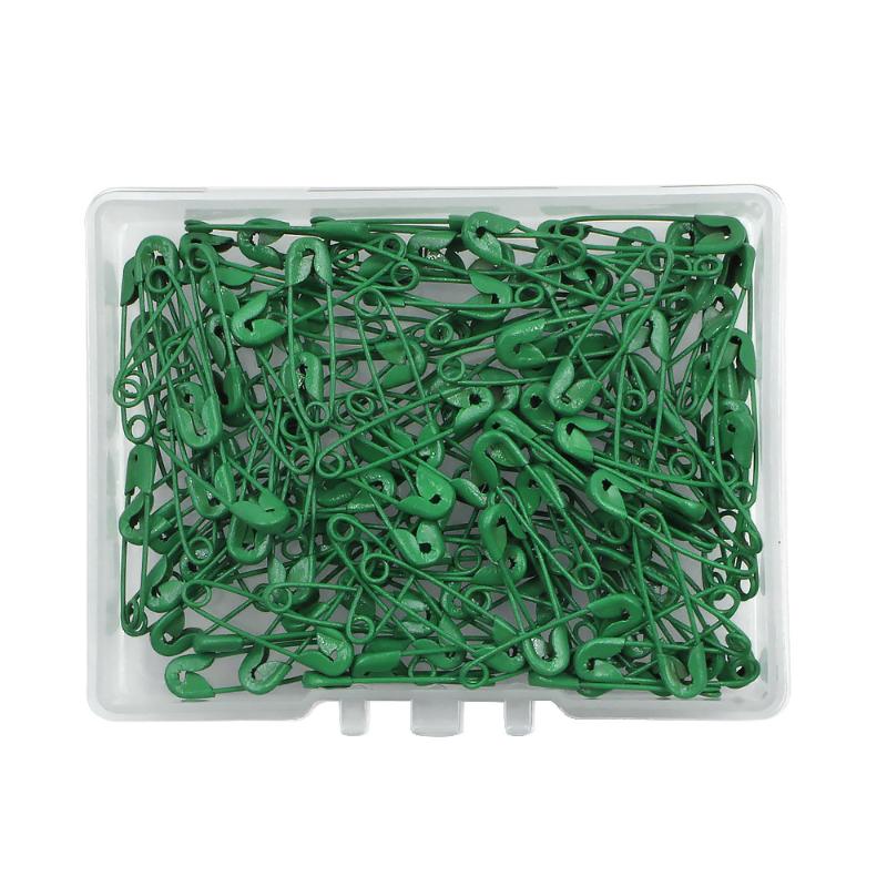 120PCS Mini Safety Pins with Storage Box 19mm Colored Safety Pins for Crafting Sewing Fastening Clip Button for Garment Hang Tag