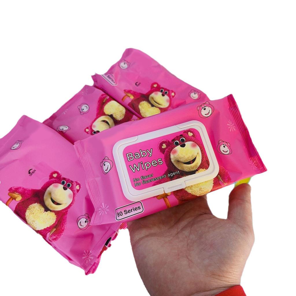 Cross-border Lotso Baby Hand & Mouth Cleaning Wipes - 10 Packs with Storage Box
