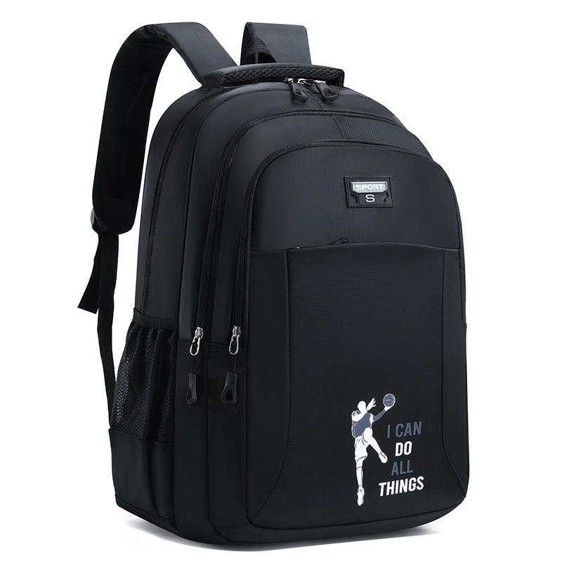 

Minimalist And Versatile Backpack Large Capacity 16in Laptop Sleeve Unisex Bag чёрный