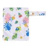 3pcs Wet Dry Bags for Diaper Bag Water Resistant Reusable Zipper Closure Snap Handle Printed Cloth Diaper Wet Dry Bags for Swimsuits Wet Clothes B17