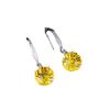 10 Carat Citrine Open Ring Colored Treasure Pendant Yellow Diamond Earrings