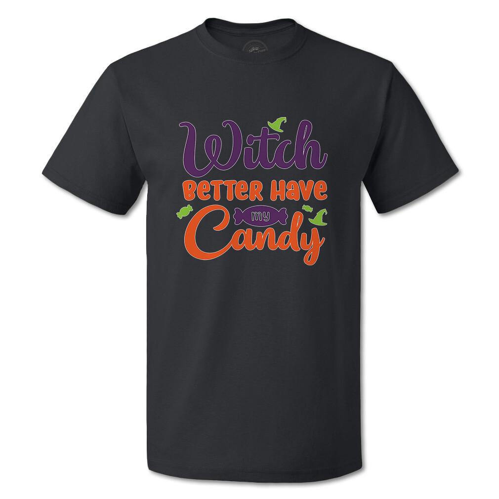 Funny Graphic T Shirts Witch Better Have My Candy Style A Cotton Magic Top Games XXL