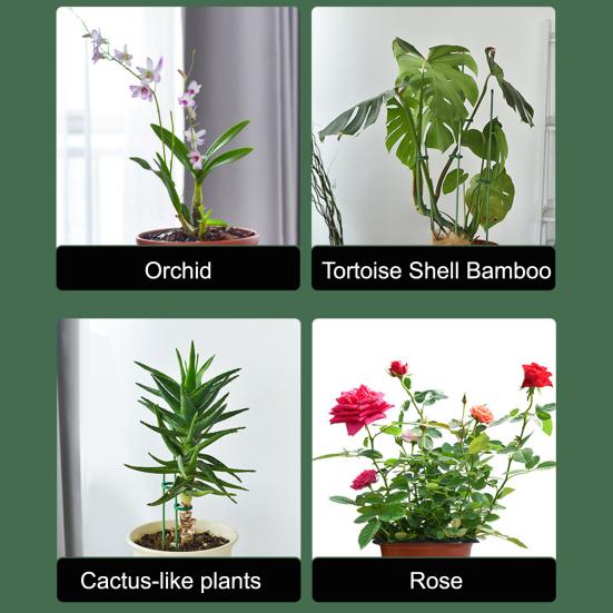 Extendable Plant Stakes Plant Support Stakes Set with Movable Clips Adjustable Monstera Support Stakes for Indoor Outdoor Plants Tomato Orchid