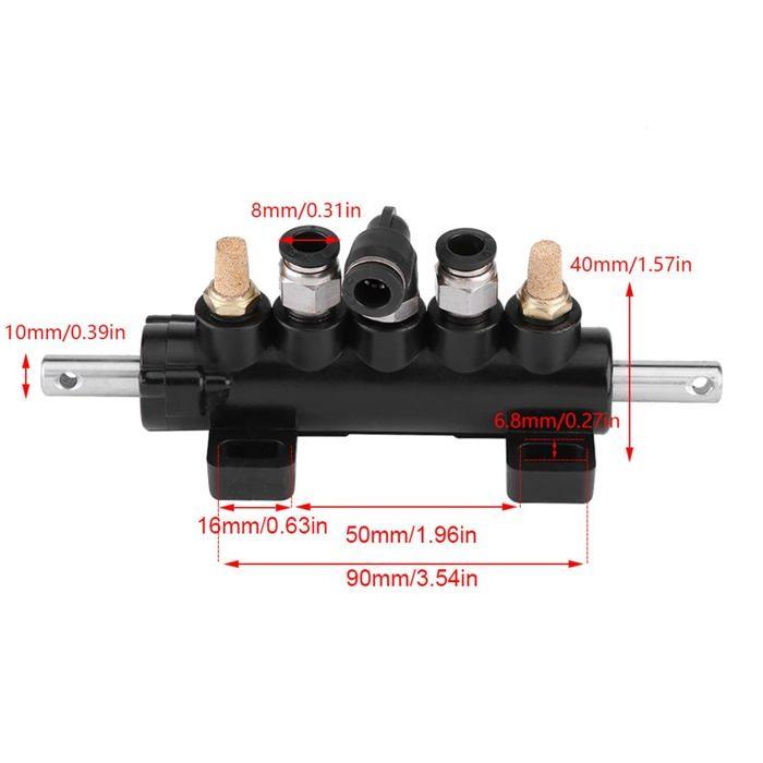 Vanne commande au pied - AIMOONSA - Type B - pour démonte-pneus Ranger - tuyau Ø8 mm - tige Ø10 mm - aluminium