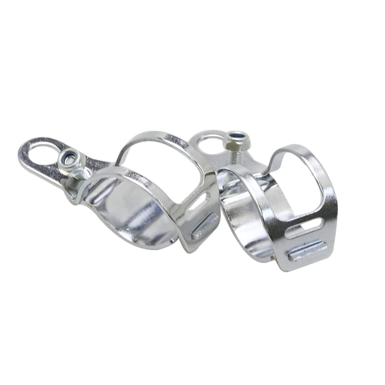 Marosam Motorcycle American Bullet Turn Signal Harley (Bracket, Silver)