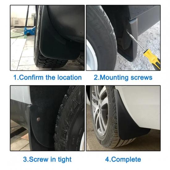 Car Accessories Mud Flaps For Suzuki Jimny Sierra JB74 JB64 - Front Rear Splash Guards Fender MudFlaps Mudguards