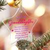 "You Are Unique" granddaughter Christmas decoration, perfect for birthdays and New Year.