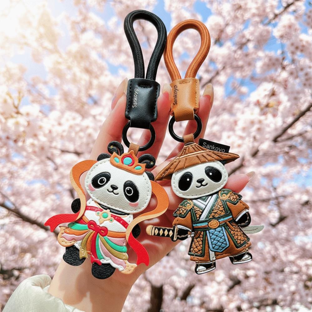 DIY Panda Pendant Hanger Bag Pendant Cute Car Keyring  Car Accessory