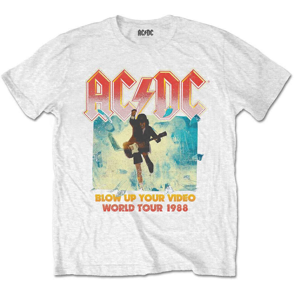 

Белая футболка унисекс AC/DC Blow Up Your Video
