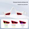 Red Light Eye Mask for Dark Circles, Portable Eye Massager with Vibration, USB Rechargeable FDA-CE, Gift for Women