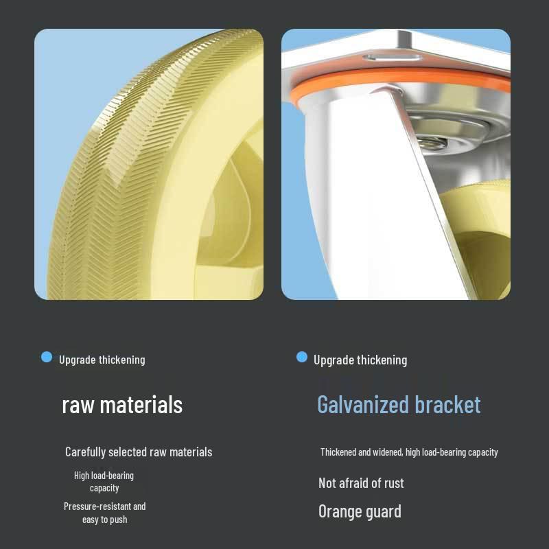 Heavy-Duty Swivel Casters with Brakes for Carts & Hand Trucks - Available In 3, 4, and 5 Inches