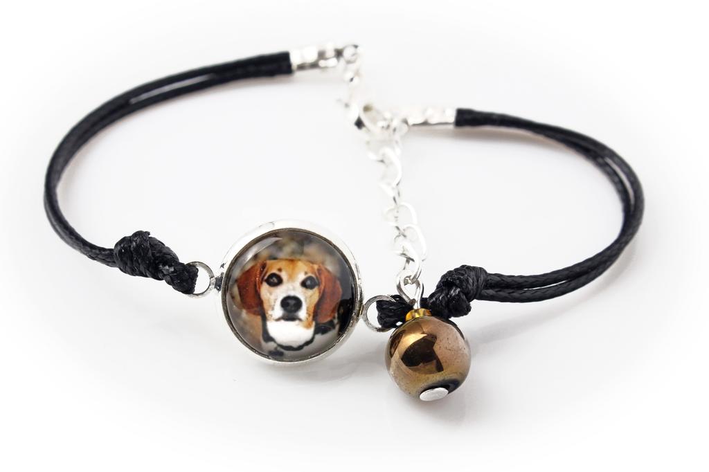Beagle – Bracelet in a box with your photo, feminine jewelry | Art-Dog