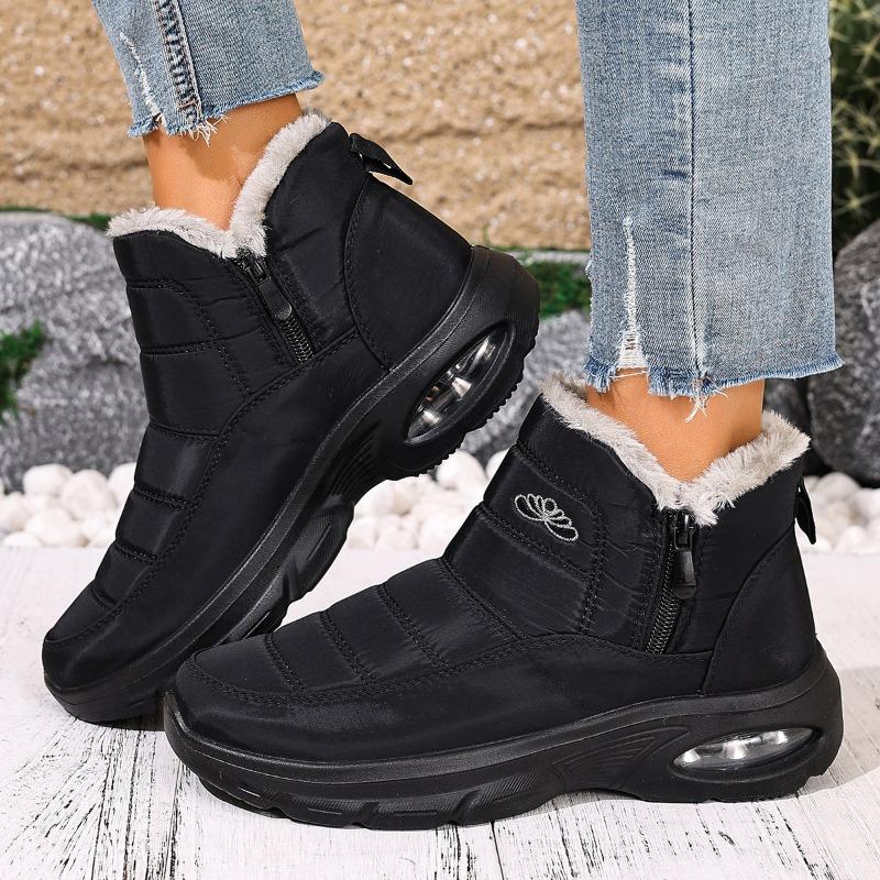 Cotton shoes women's new large size air cushion snow boots outdoor cold-proof men's and women's velvet thickened cotton boots