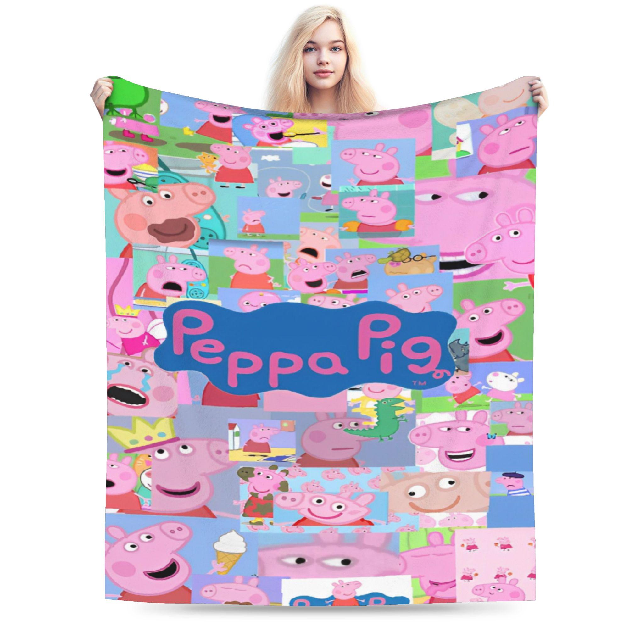 

Cozy peppapigs Blanket Accessories Sofa Decorative Blanket Throw Super Soft Flannel for Couch 30x40in
