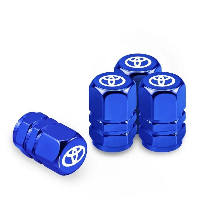 4Pcs Car Tire Valve Caps Metal Styling Tyre Air Stems Cover For Toyota GR Gazoo Racing Supra Corolla Parts Sport 86 Yaris Grmn