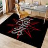 Slipknot Polyester Teppich, Weiche Indoor Matte für Bürostuhl, Wohnzimmer, Schreibtisch - Dekoratives Home Office Teppich Design