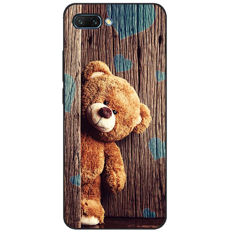 For honor 10 case soft silicon tpu back phone cover for huawei honor 10 Case Etui protective printing coque black tpu case