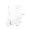 Acrylic Handheld Flower Box Transparent Reusable Gift Wrapping Bags Decorative Vase with Handles Handbag For Bridesmaid Wedding