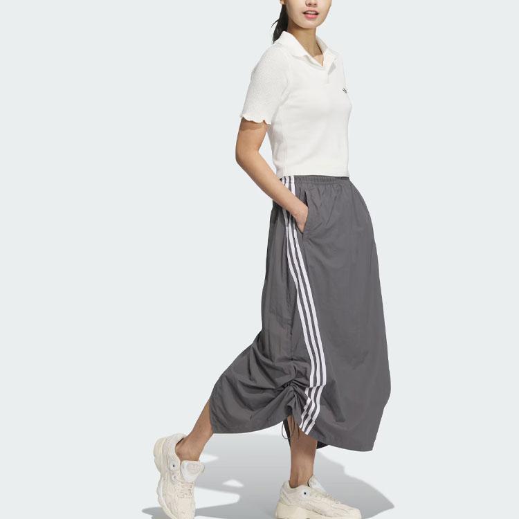 Adidas Originals Knit Polo Shirt With Logo Embroidery Women Tops White JC7858