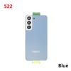 S908 Housing For Samsung Galaxy S22 Ultra Plus S901 S906 5G Battery Cover Glass Repair Back Door Rear + Logo Camera Lens