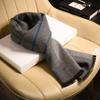 Red wool scarf men's fashion versatile high-end plaid winter dad old man trend scarf